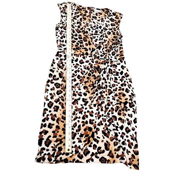 Marvin Richards Womens Cheetah Print Sheath Dress Size 8 - Picture 12 of 14